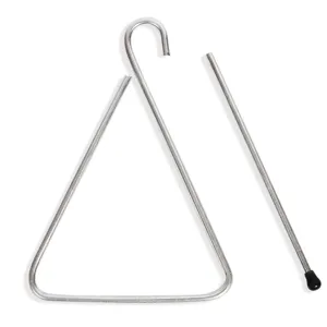 Trianglu metalic pentru muzică și educație, 12x15 cm