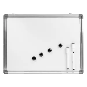 Tabla alba magnetica cu cadru de aluminiu 40x30 cm cu accesorii