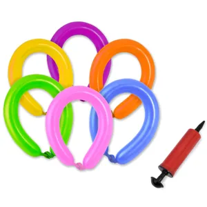 Set de 20 Balonuri Fluorescente Multicolor cu Pompa