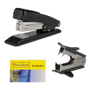 Set Capsator si Decapsator cu Rezerve, 500 Capse, Nr. 26/6, Negru