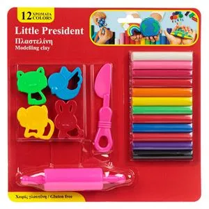 Set de Plastilină 12 Culori cu Forme și Instrumente Creative