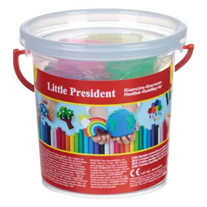Set de plastilină cu găleată, 6 culori și 3 forme, 9 piese