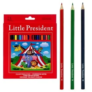 Set 24 Creioane Colorate Subțiri pentru Copii
