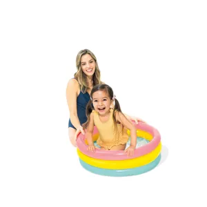 Piscina gonflabila pentru bebelusi, Ø61x22 cm, Multicolora