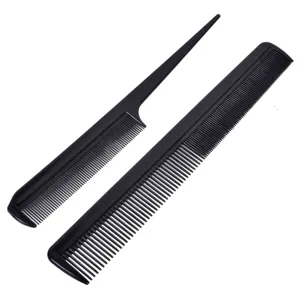 Set piepteni pentru coafură plastic negru 20x2 cm