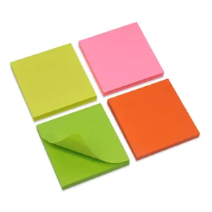 Notițe adezive 4 culori pale, 7.6x7.6 cm, 360 file