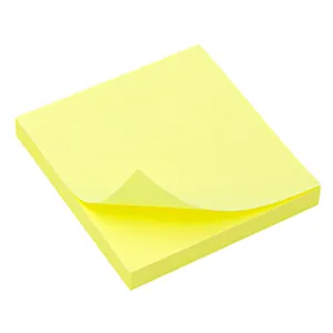 Notițe adezive galbene 7.6x7.6 cm - 100 file