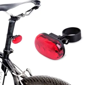 Lumină de siguranță bicicletă cu 3 LED-uri roșii și montare pe cadru
