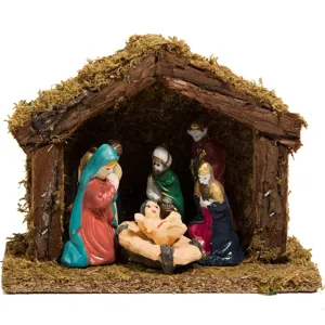 Scena de Crăciun Nativity Scene Multicolor cu 6 Figurine
