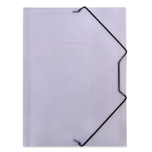 Mapă transparentă A4 cu elastic și margini de reținere