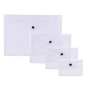 Set Mape cu Capsa, 4 buc, Transparent, A4, A5, A6, A7