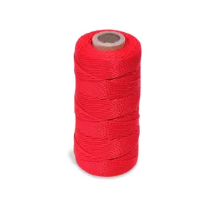 Sfoară din plastic roșu de 100m pentru grădinărit și artizanat