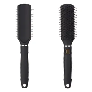 Perie de par din plastic, neagra, pentru descalcit