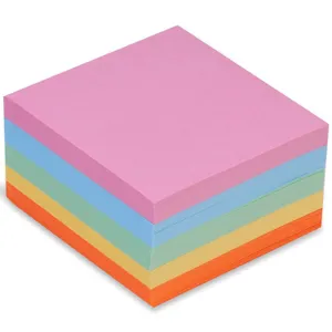Notițe adezive colorate, pătrate, 8.5x8.5 cm, set de 500 bucăți