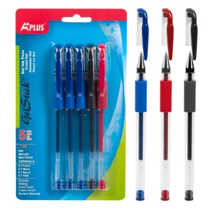 Set 5 pixuri gel Grip, 0.7 mm, culori asortate