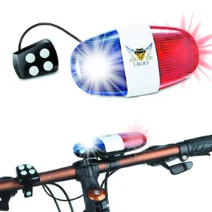 Sirenă și lumină pentru bicicletă cu efecte flash