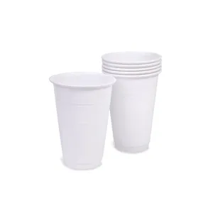 Set Pahare de Plastic de Unică Folosință 45 buc, Alb