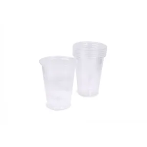 Set Pahare Plastic Transparent 270 ml de unica folosinta pentru bauturi reci