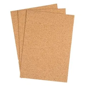 Set 3 foi de plută A4, culoare naturală, 25x35 cm, pentru craft