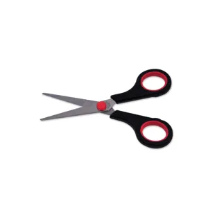 Foarfecă de birou neagră cu mâner ergonomic, 15 cm