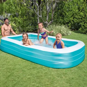 Piscina gonflabilă dreptunghiulară de vinil pentru familie