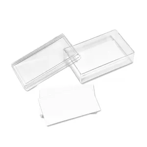 Carti de Vizita Albe cu Husa Transparenta, 100 buc, 9x5.5 cm
