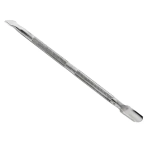 Instrument pentru Cuticule Metalic, 13 cm, Vârf Lat Înclinat