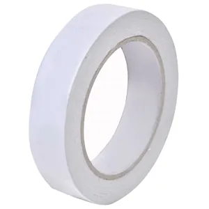 Banda adezivă dublă albă 20m grosime 0.08mm
