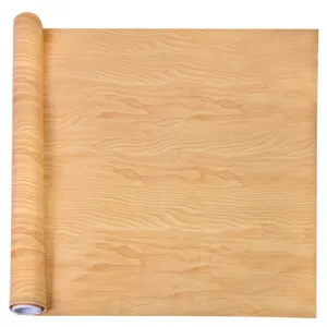 Autocolant pentru mobilă, Rulou 150x45 cm, Aspect lemn cu detalii bej