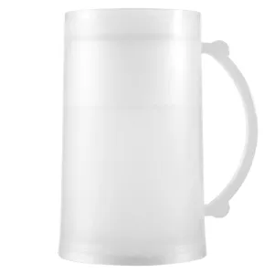 Halba de bere din plastic cu perete dublu pentru congelator și izolare termică