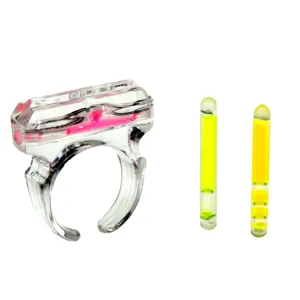 Set de inele fosforescente multicolor cu rezerve
