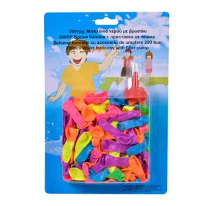 Baloane Colorate Fluorescente cu Adaptor pentru Apă - 200 buc