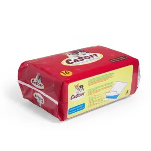 Covorașe absorbante pentru căței, set de 16 bucăți, 60x60 cm