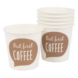 Pahare de carton pentru cafea, set de 22 buc, 120 ml
