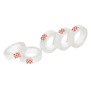 Bandă adezivă transparentă, 5 role, 12mm x 33m