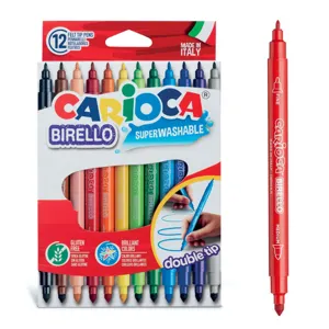 Set 12 Carioci Lavabile Subțiri pentru Copii