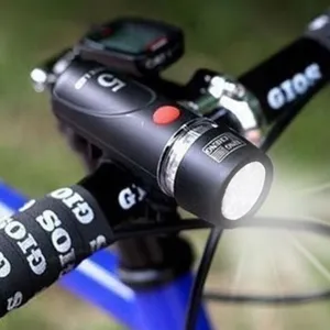 Lanterna pentru bicicletă 5 LED-uri, detașabilă, neagră