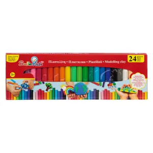Plastilină în cutie cu 24 culori pentru activități creative
