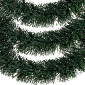Beteala de Craciun Verde Tinsel pentru Decorațiuni