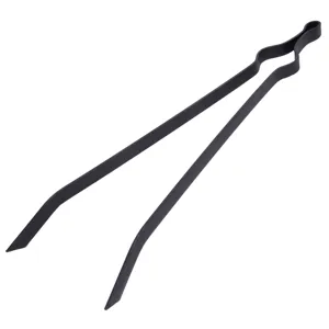 Cleste metalic pentru gratar, 48 cm, negru