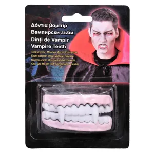 Dinti de Vampir, Set 1 Pereche, Alb, Plastic