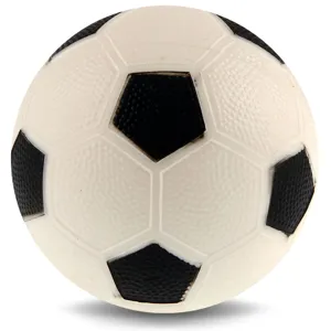 Minge de fotbal alb-negru din plastic, 10 cm