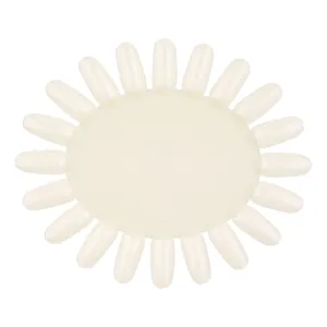 Paletă pentru unghii false 20 spații albă din plastic