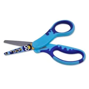 Foarfecă pentru copii 13 cm, model pinguini, vârf rotunjit