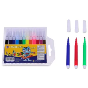 Set de 12 Carioci Subtiri Mini – Diverse Culori pentru Artizanat