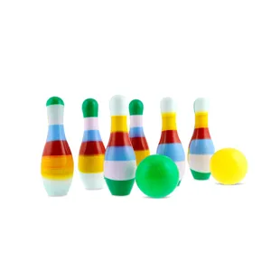 Set Bowling cu 6 Popice și 2 Mingi Multicolor din Plastic
