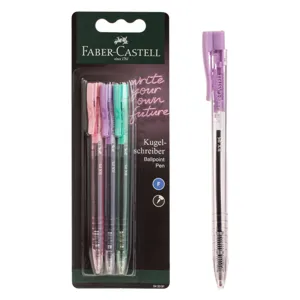Set Pixuri SemiGel cu Vârf Fine, 3 bucăți, Albastru