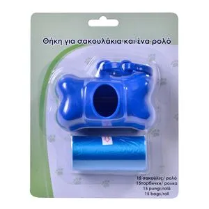 Set de suport și pungi igienice pentru toalete, set 15 bucăți