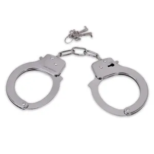 Cătușe metalice pentru deghizare, argintii, set 1 pereche