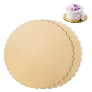 Suporturi Baza din Carton Auriu pentru Tort Ø30cm - 2 buc